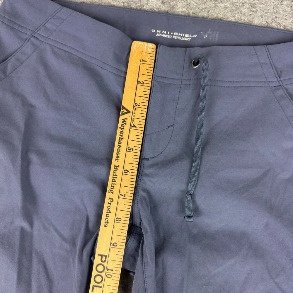 Columbia Omni-Shield Women 6 Regular Blue Hiking Flare Pants Water Repellent